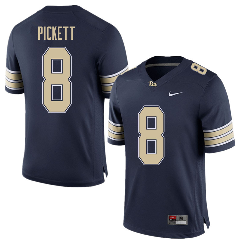 Men #8 Kenny Pickett Pittsburgh Panthers College Football Jerseys Sale-Home Blue